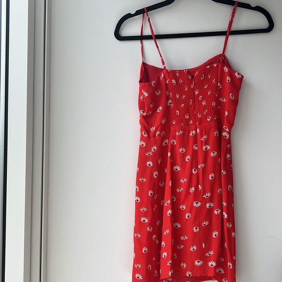 Aritzia Red Floral Mini Dress - Picture 9 of 14